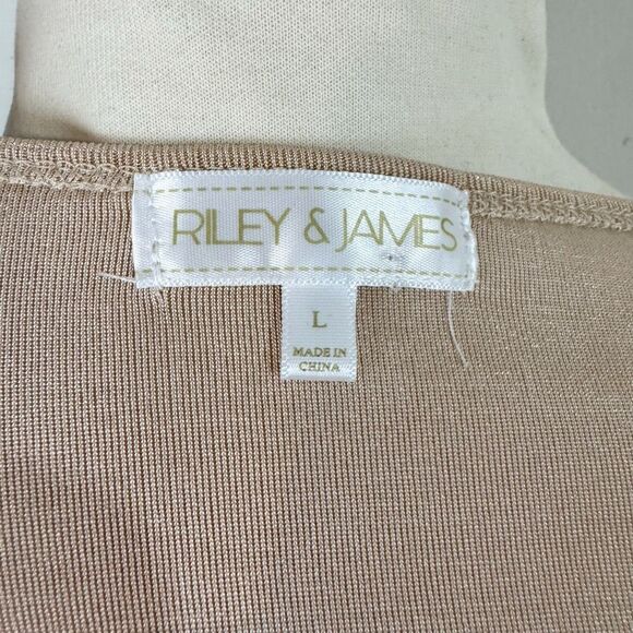 Riley & James NWT Shimmer Ruched Halter Top | Large | New - Picture 5 of 8